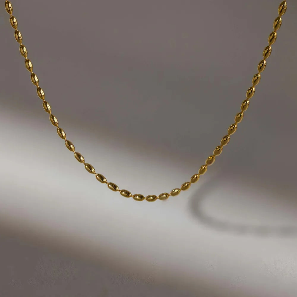 Titanium Steel Beaded Necklace - Lilixa.store