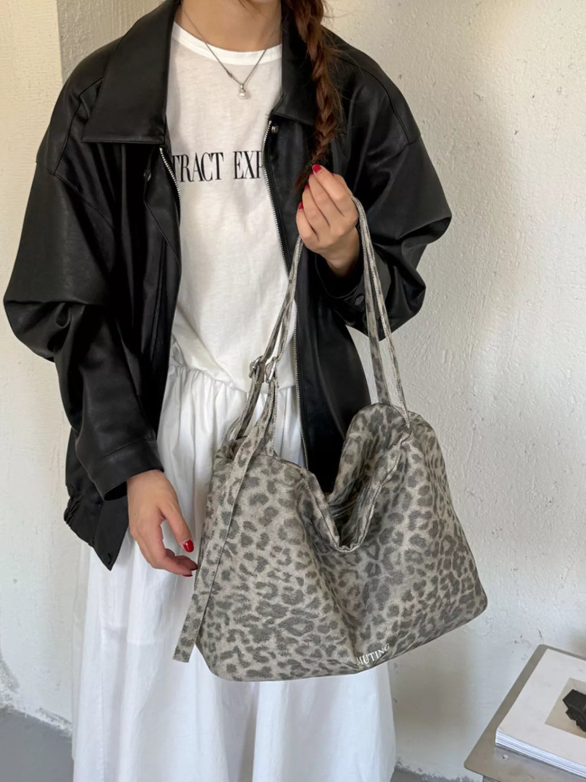 Leopard Print Shoulder Bag - Lilixa.store