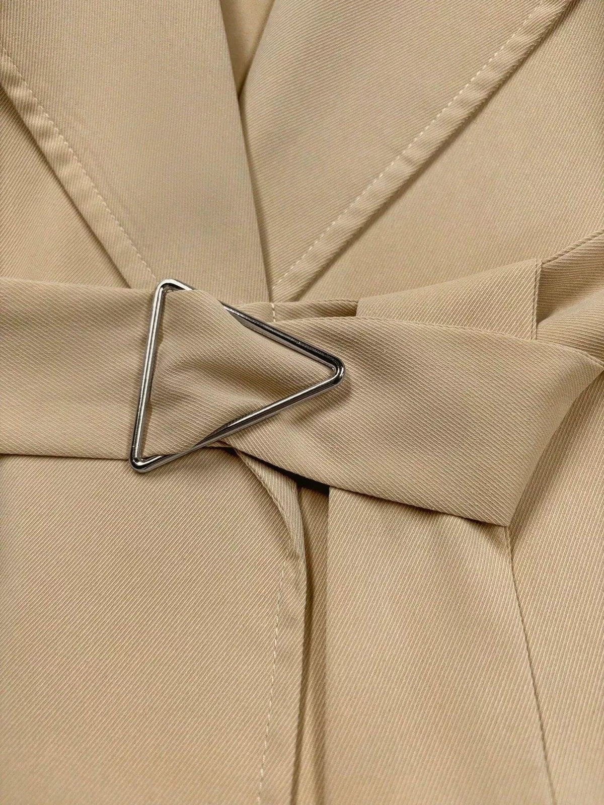 Lapel Collar Longline Trench Coat - Lilixa.store