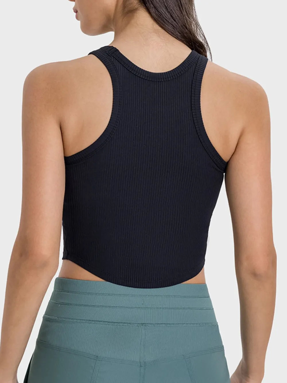 Millennia Round Neck Racerback Active Tank - Lilixa.store