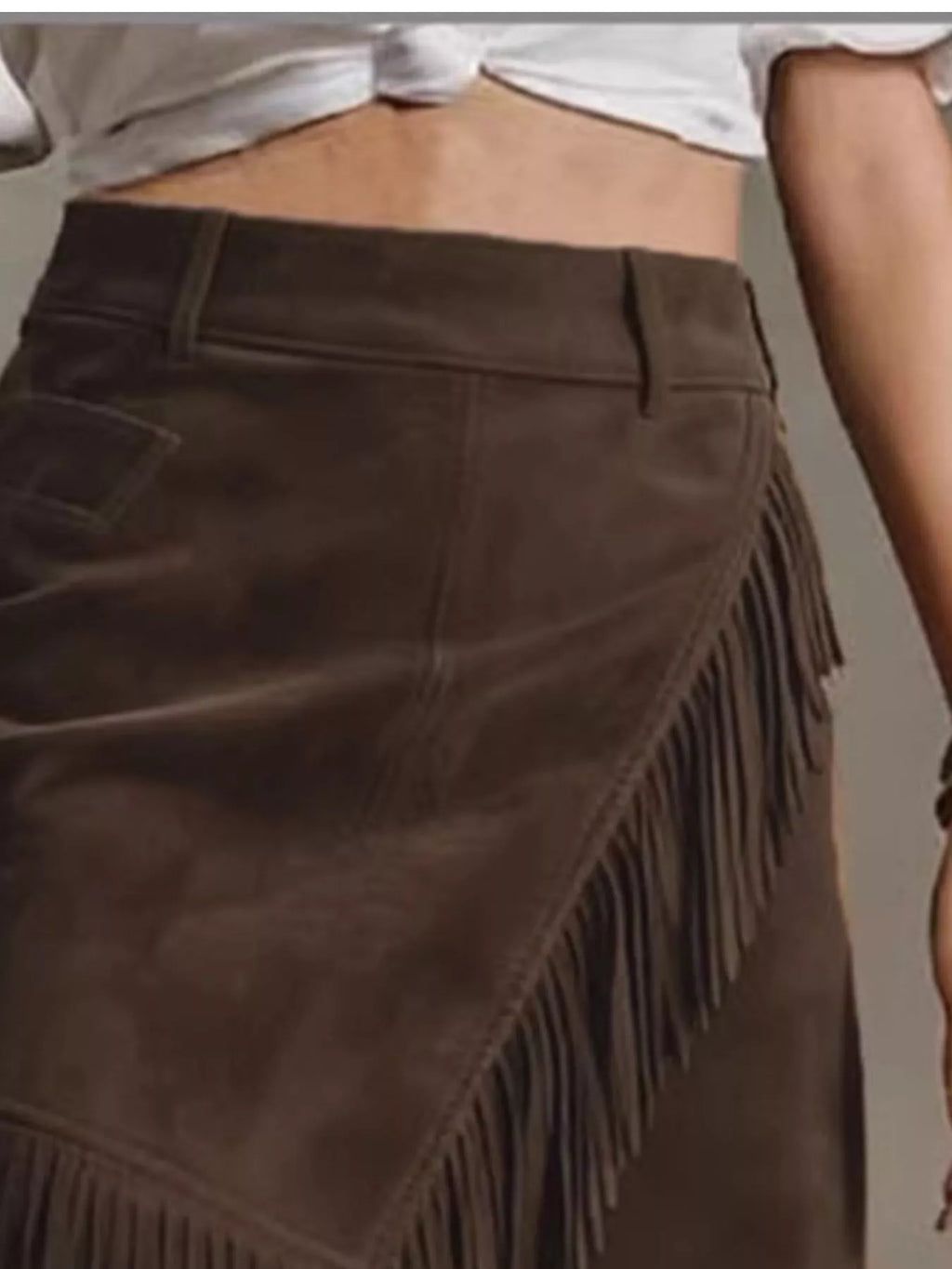 Fringed Wrap Mini Skirt - Lilixa.store