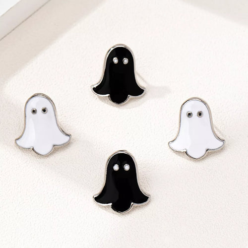 2 Pair Halloween Ghost Stud Earrings - Lilixa.store