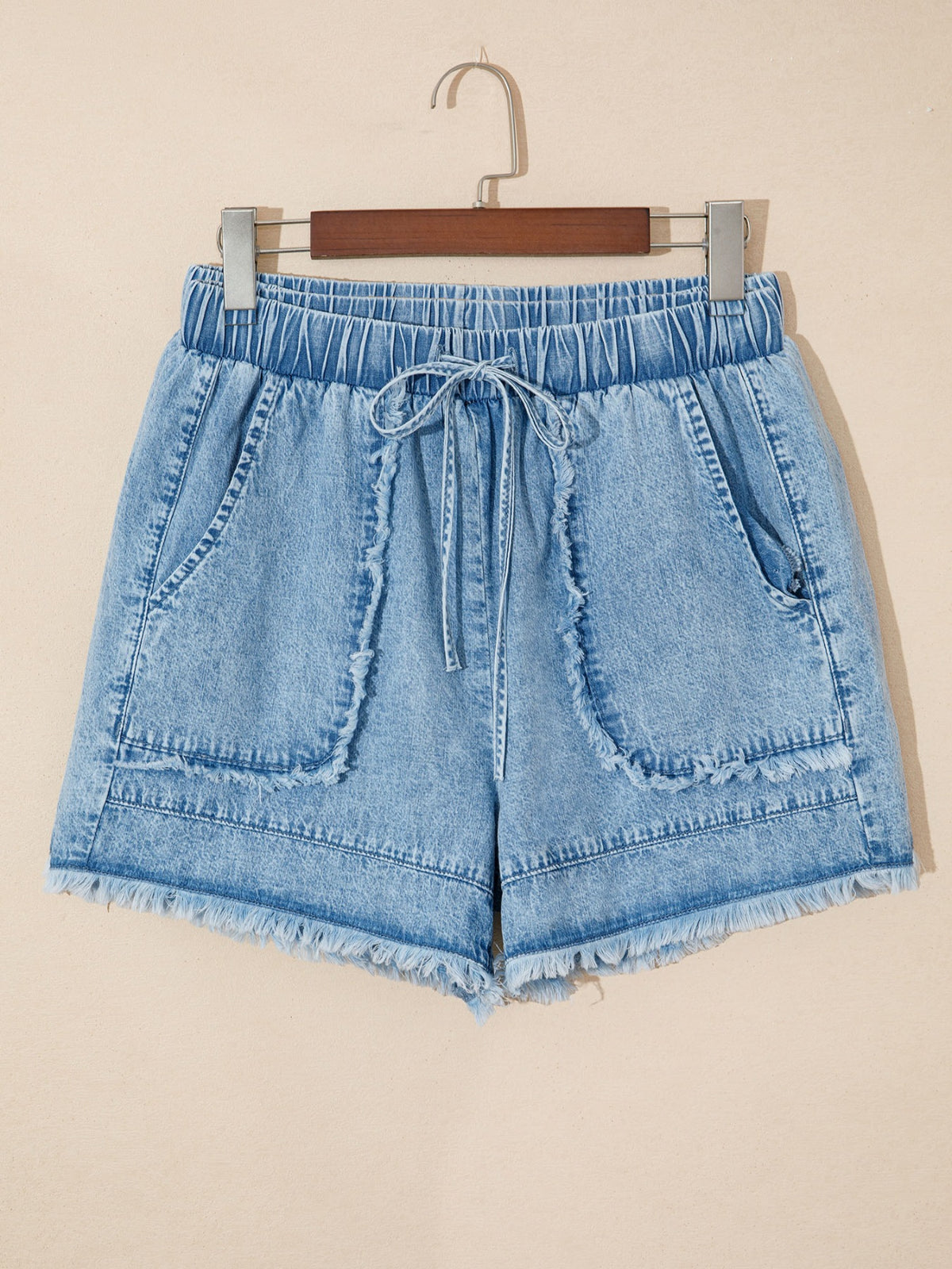 Frayed Edge Casual Denim Shorts - Lilixa.store