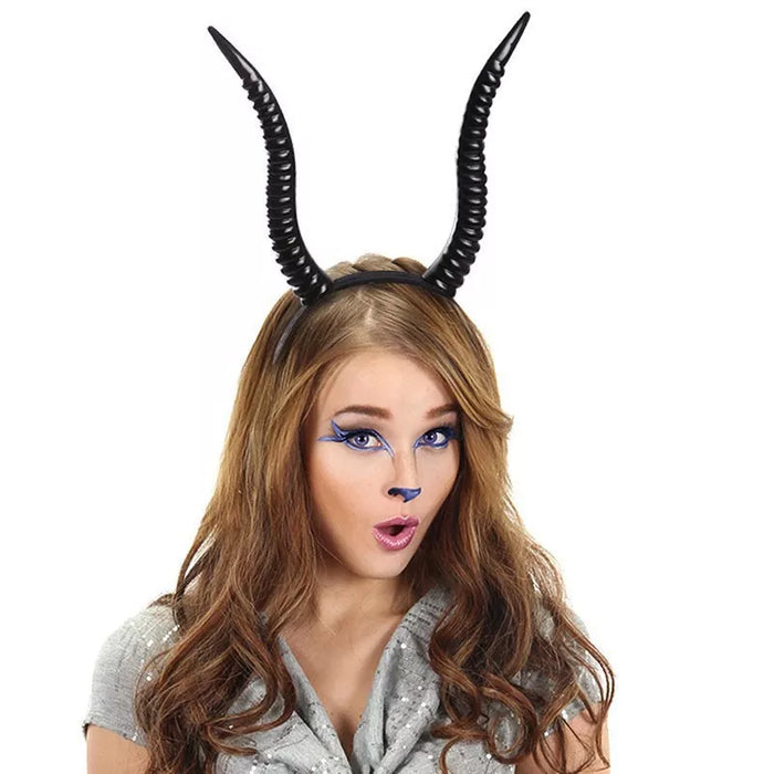 Halloween Gothic Devil Horn Headband - Lilixa.store