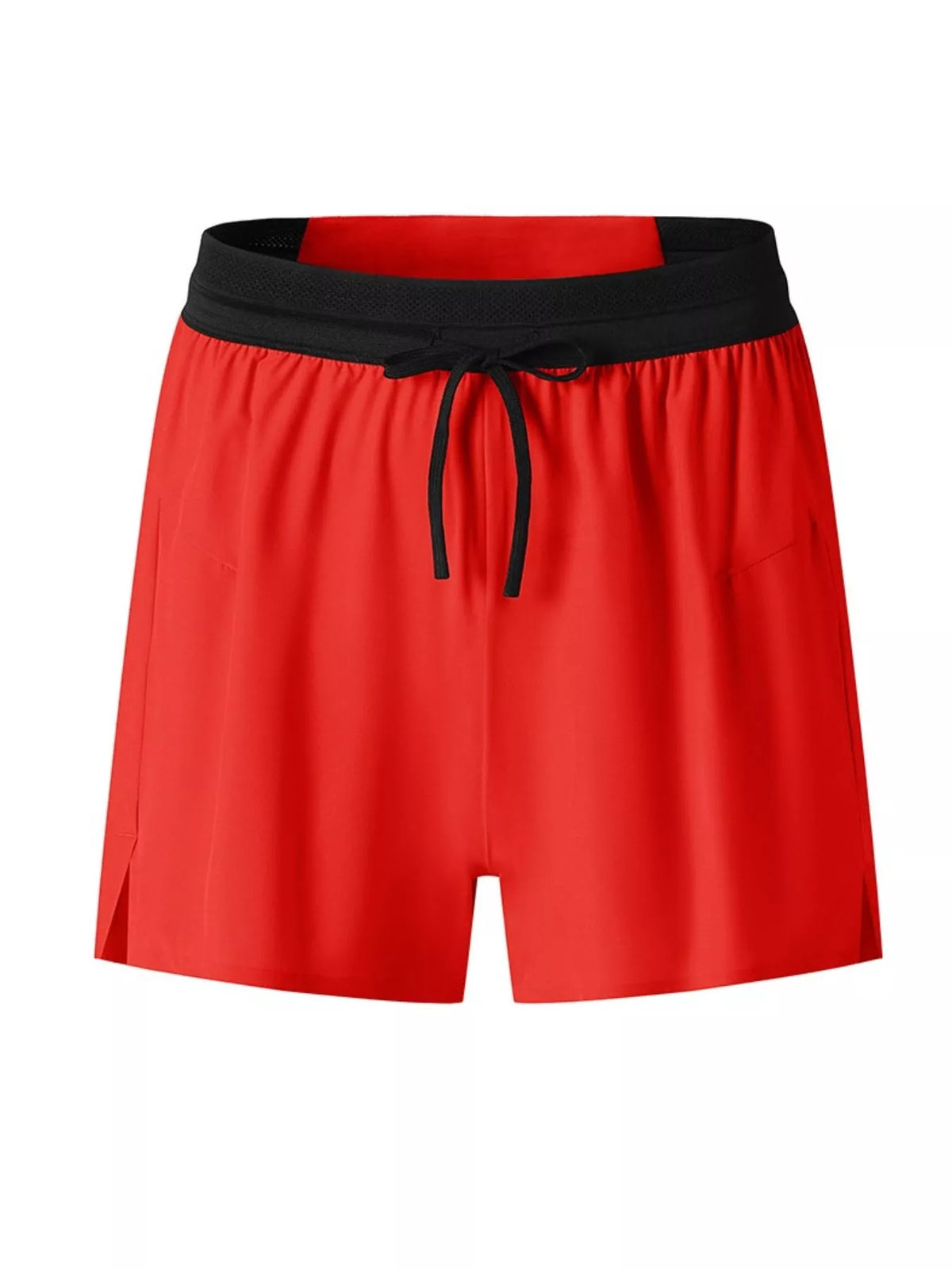 Men's Full Size Lightweight Breathable Active Shorts Plus Size in Red