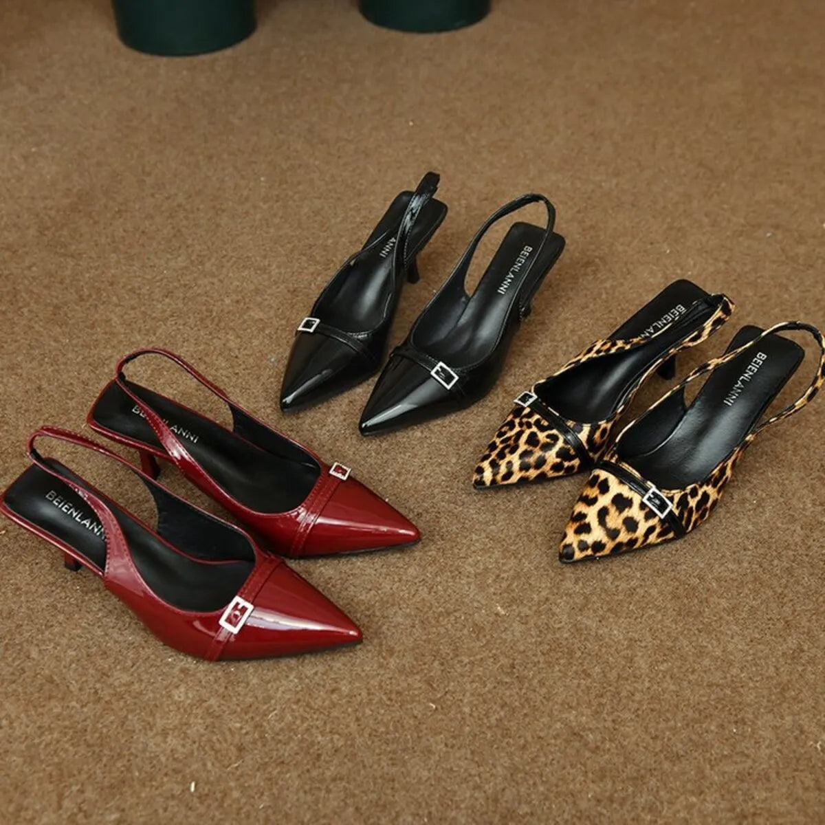 Pointed Toe Slingback Pumps - Lilixa.store
