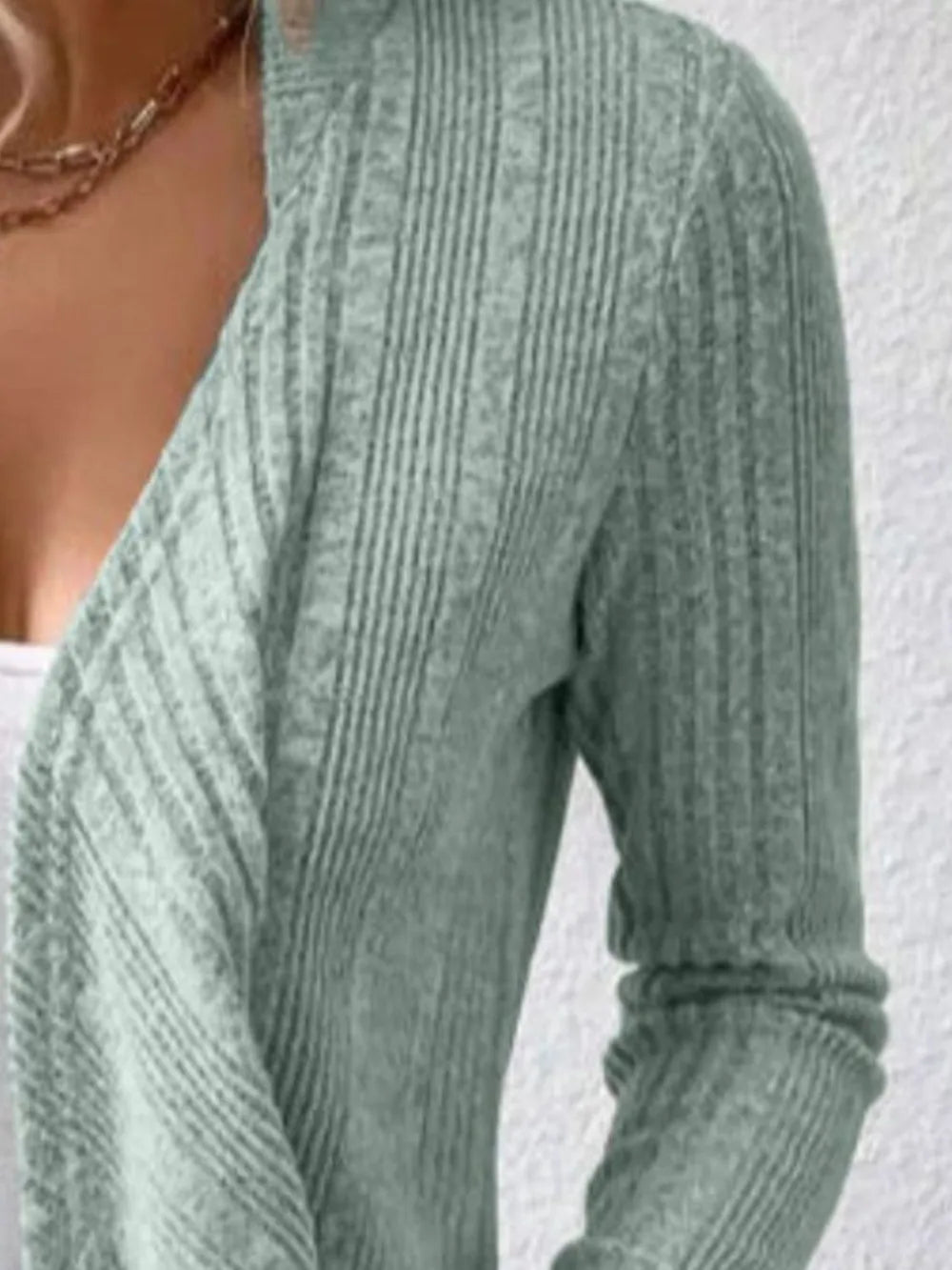 Open Front Long Sleeve Cardigan - Lilixa.store