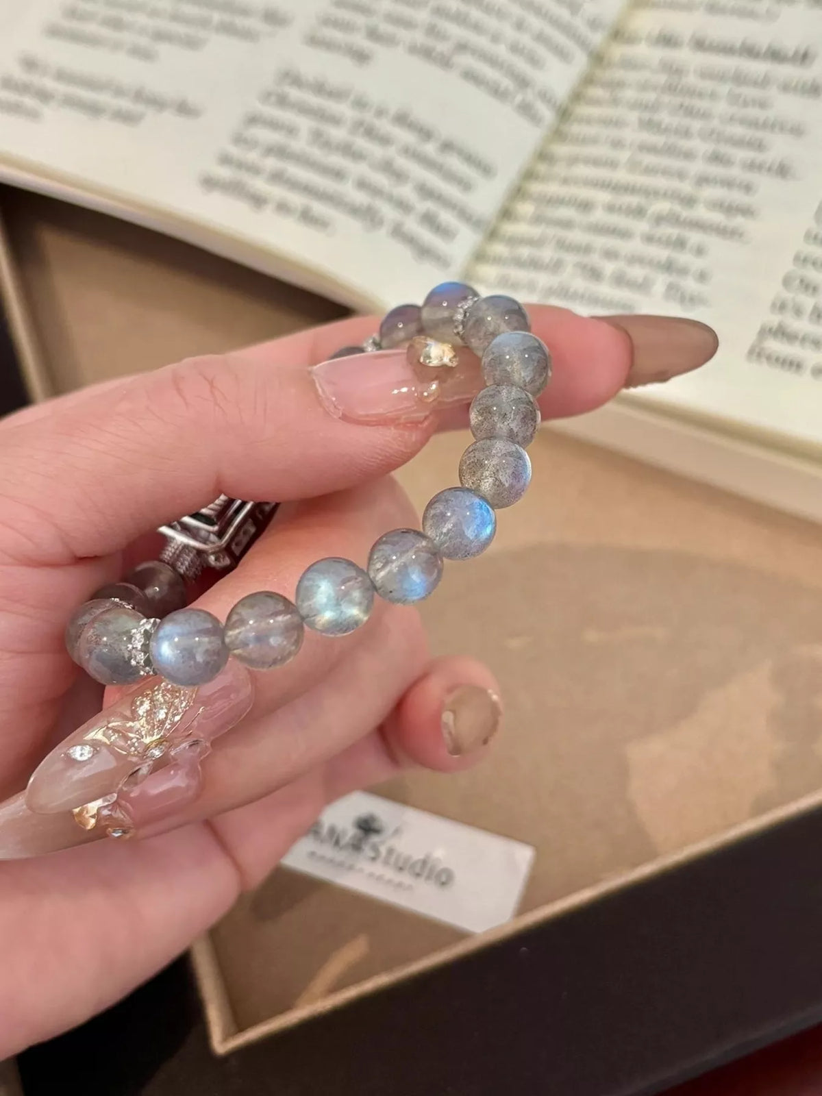 Moonstone Bead Geometric Bracelet - Lilixa.store