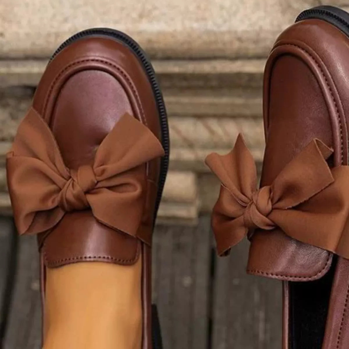 Round Toe Flats Loafers - Lilixa.store