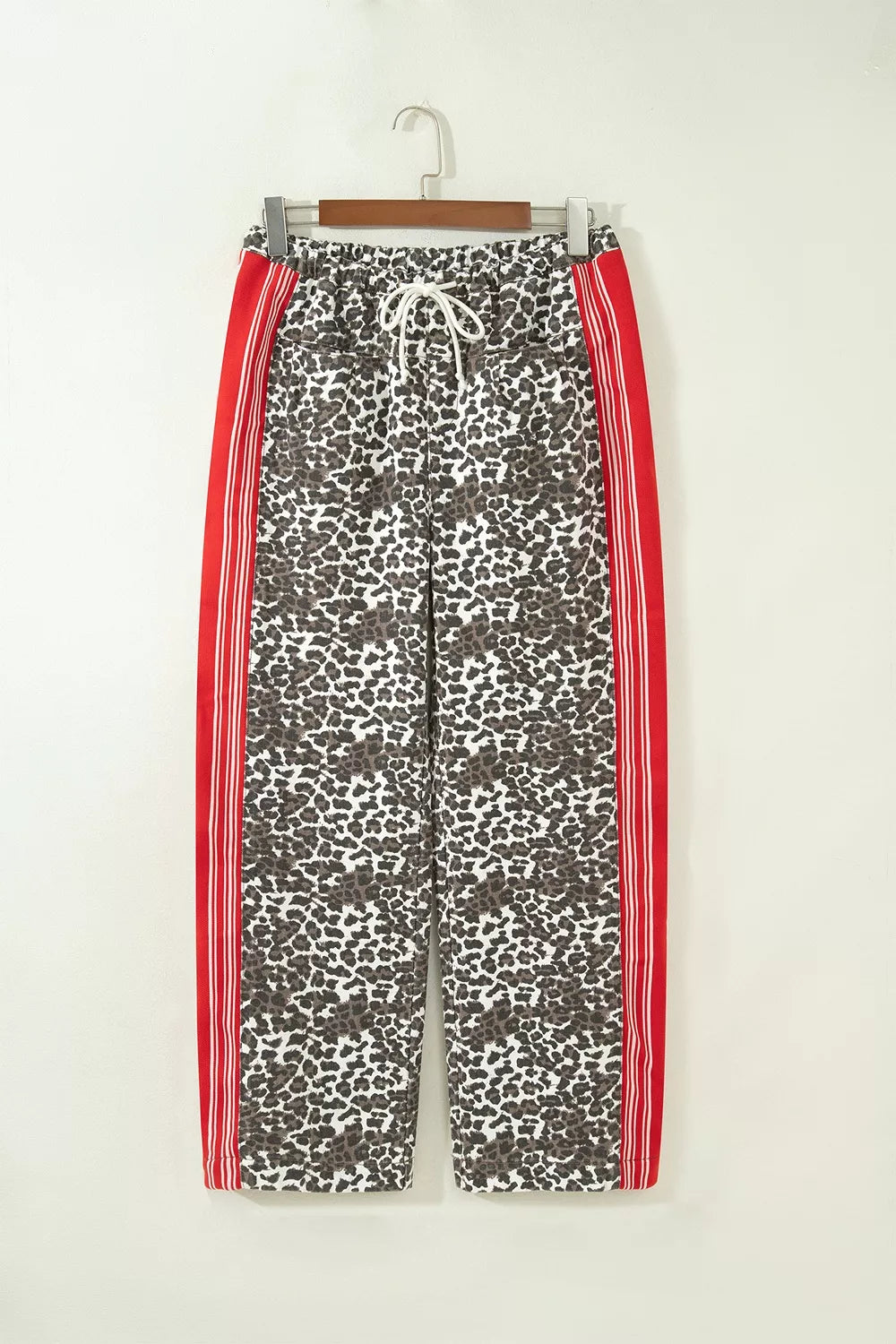 Leopard Patchwork Elastic Waist Jeans - Lilixa.store
