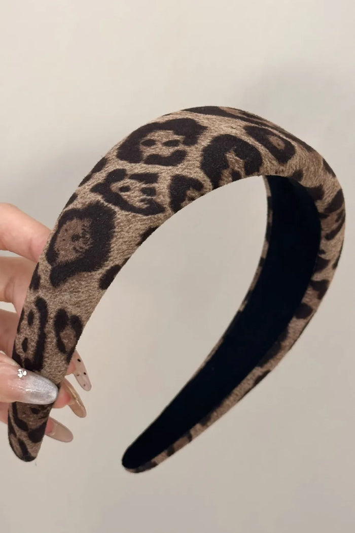 Leopard Polyester Wide Headband - Lilixa.store