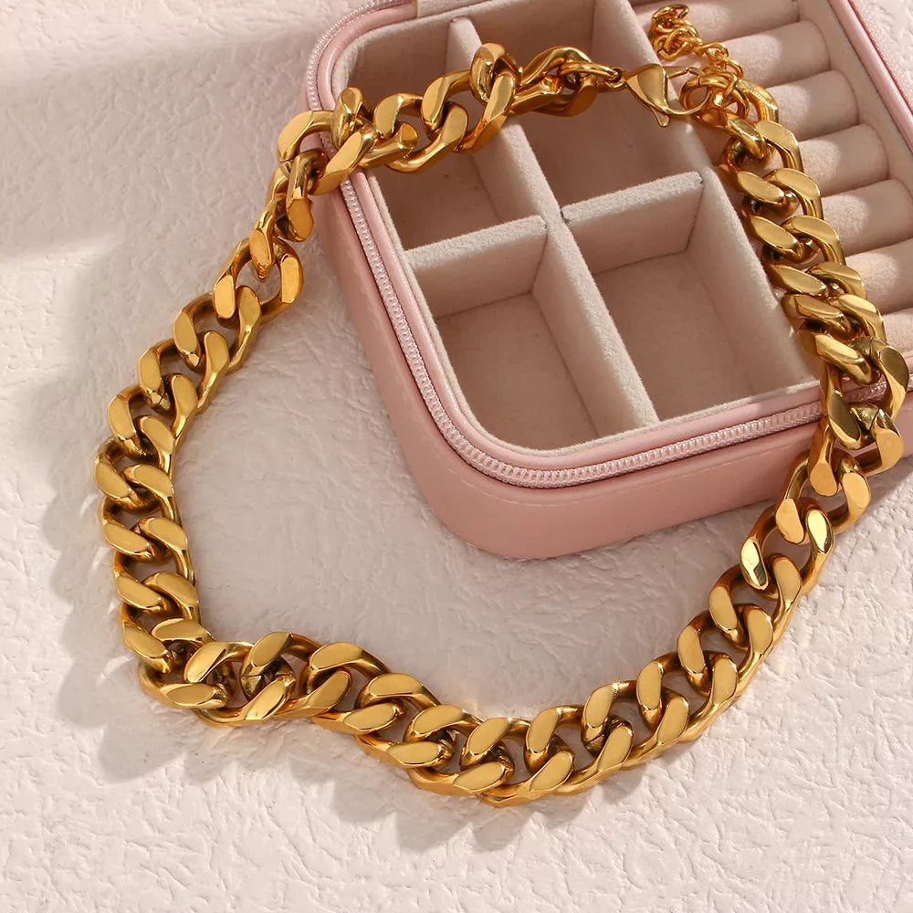 18K Gold-Plated Chain Necklace