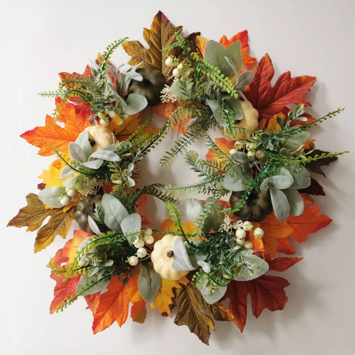 Autumn Pumpkins Decorative Wreath - Lilixa.store