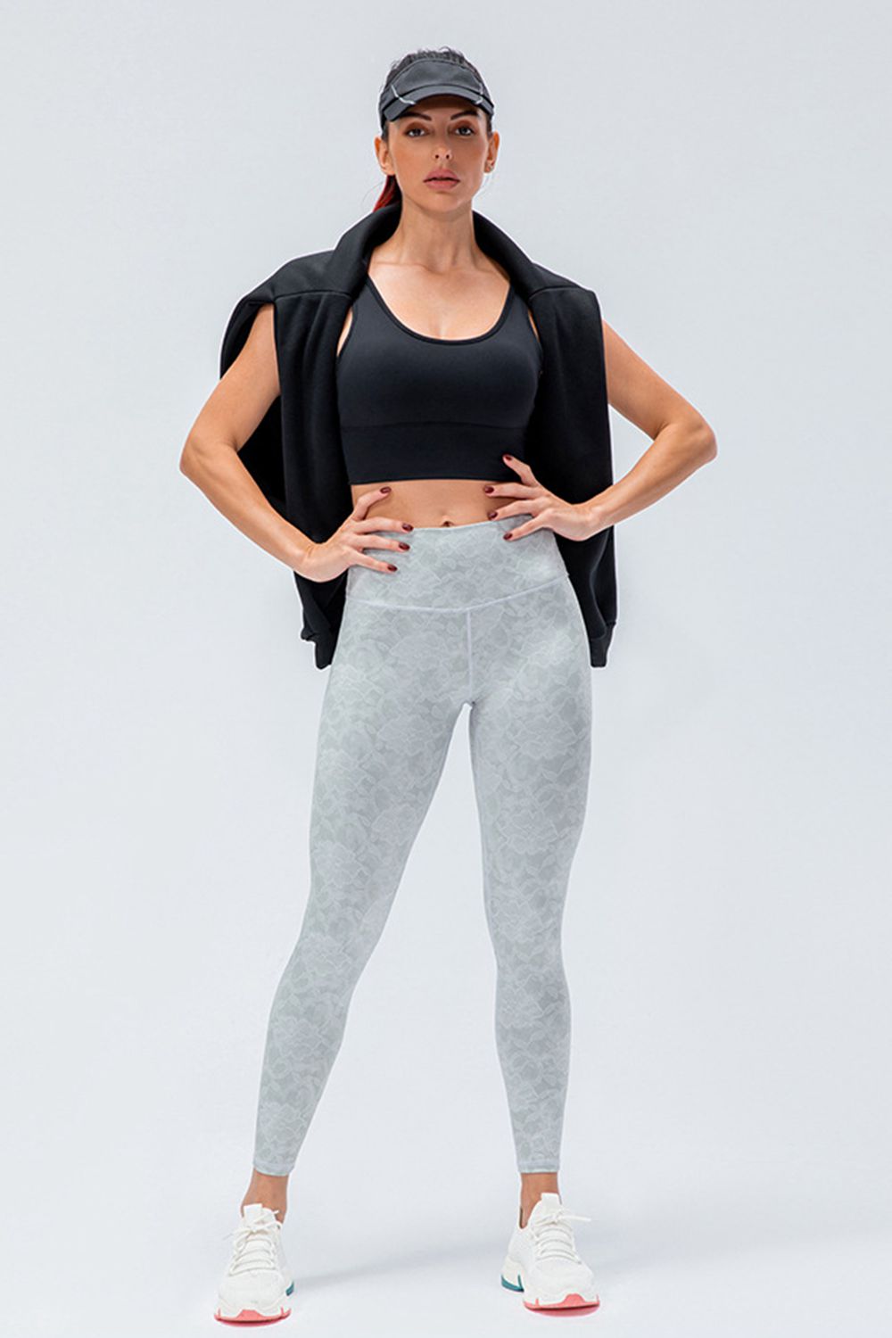 Wide Waistband Slim Fit Active Leggings, view 12