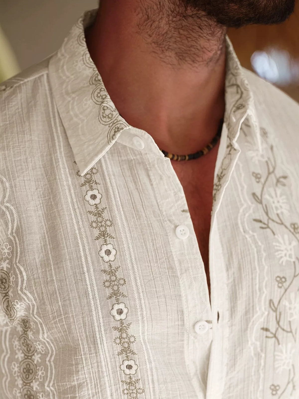 Men's Flower Short Sleeve Shirt and Shorts Set - Lilixa.store