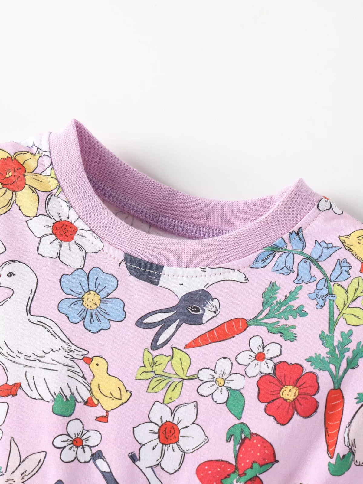 Children's Printed Round Neck Dress - Lilixa.store