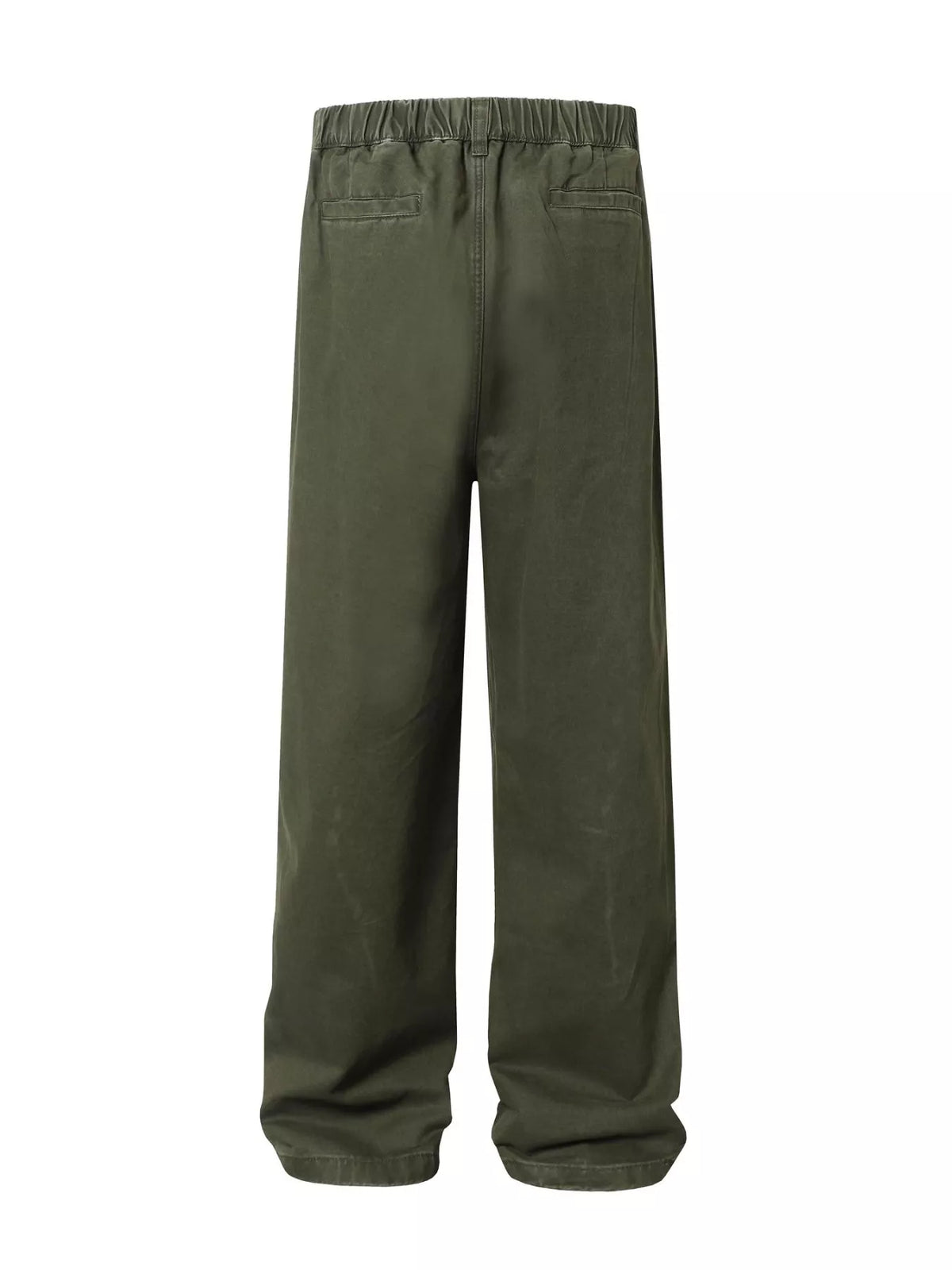 Men's Wide Leg Pants with Elastic Waistband