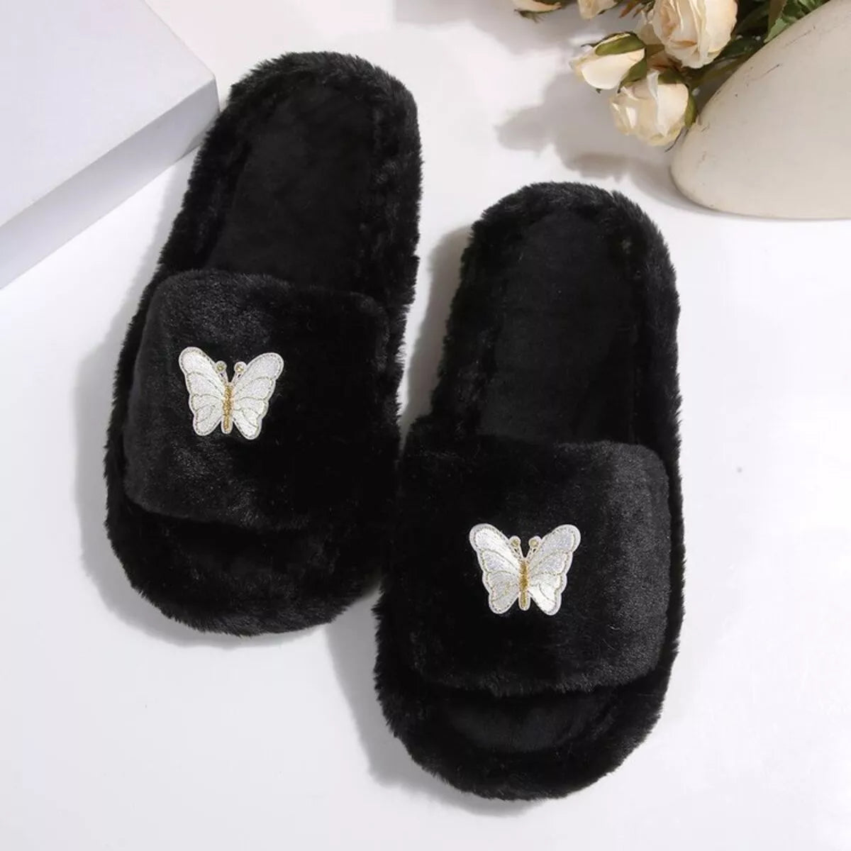Butterfly Open Toe Slippers - Lilixa.store