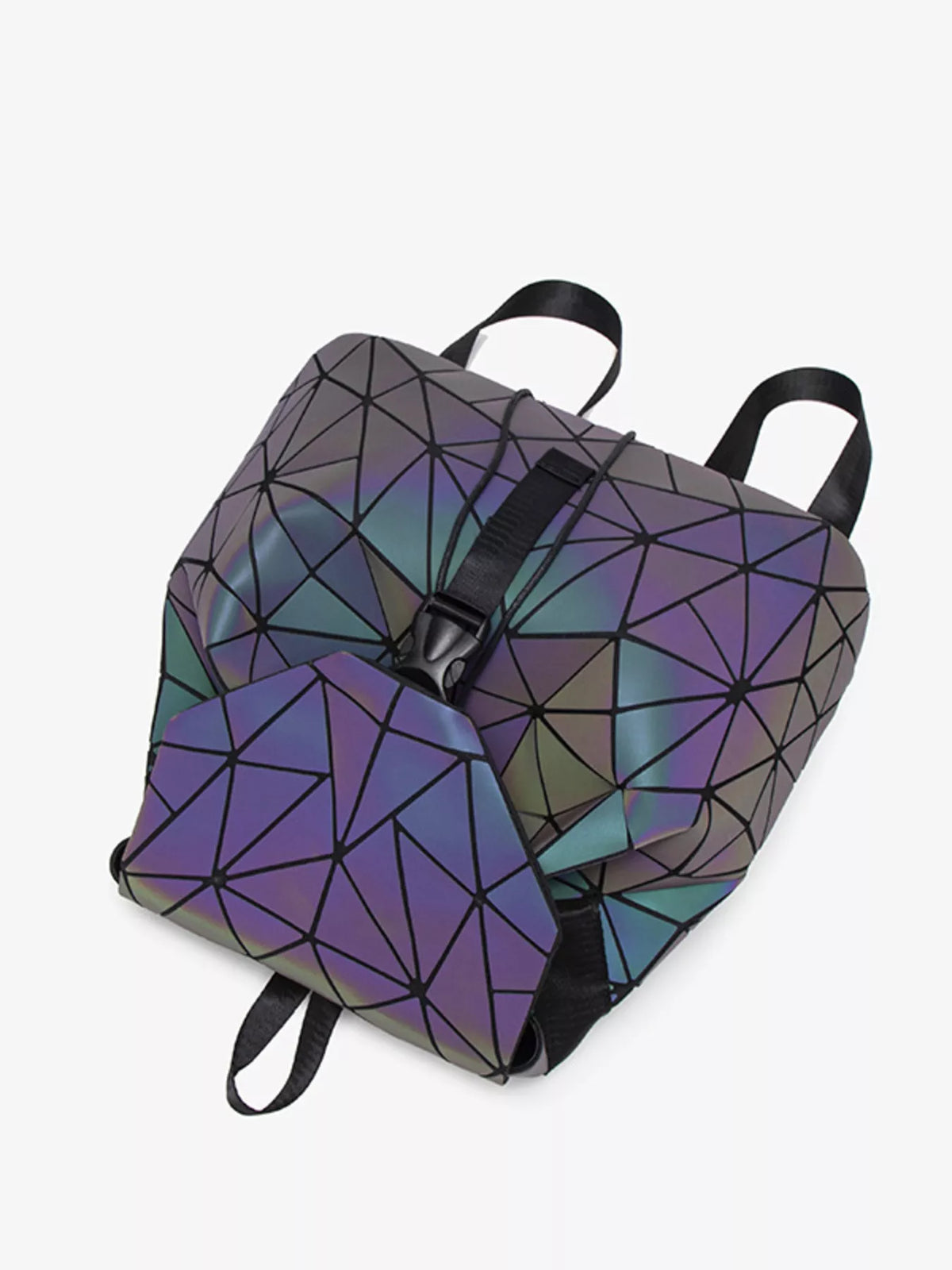 Geometric Buckle Backpack Bag - Lilixa.store