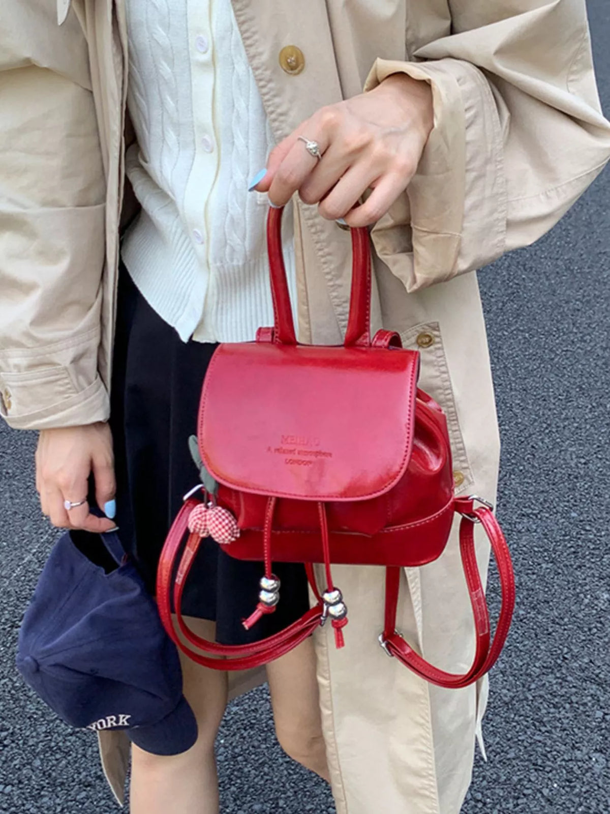 PU Leather Mini Backpack Bag - Lilixa.store
