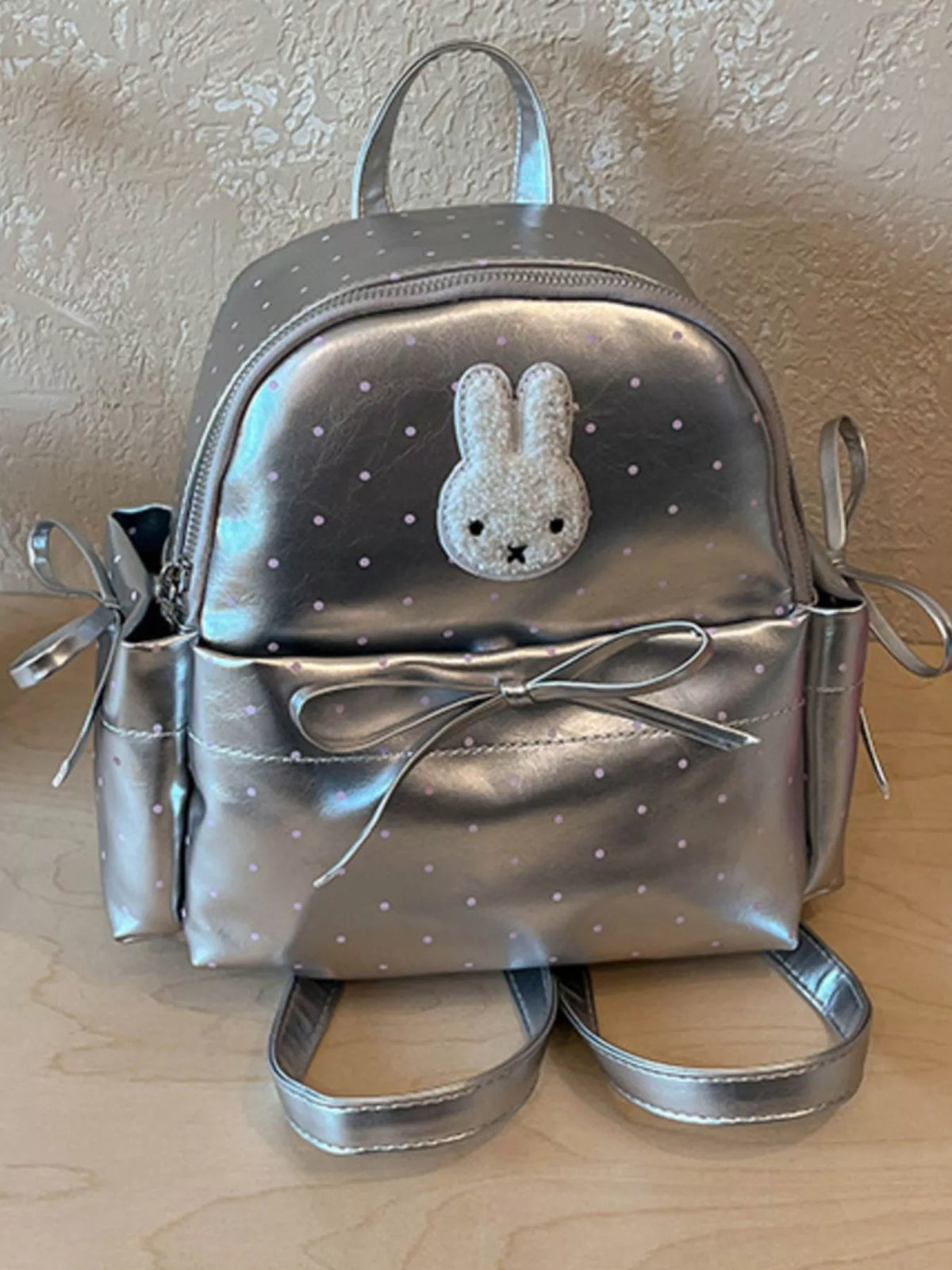 Bunny Polka Dot Backpack Bag - Lilixa.store
