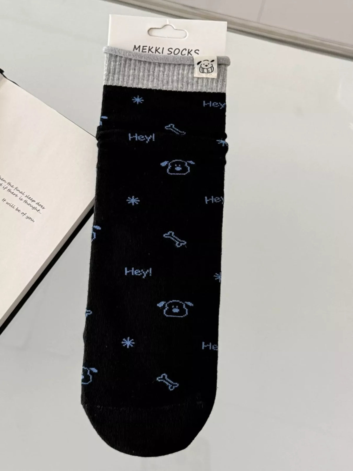 Cartoon Print Cotton Crew Socks - Lilixa.store
