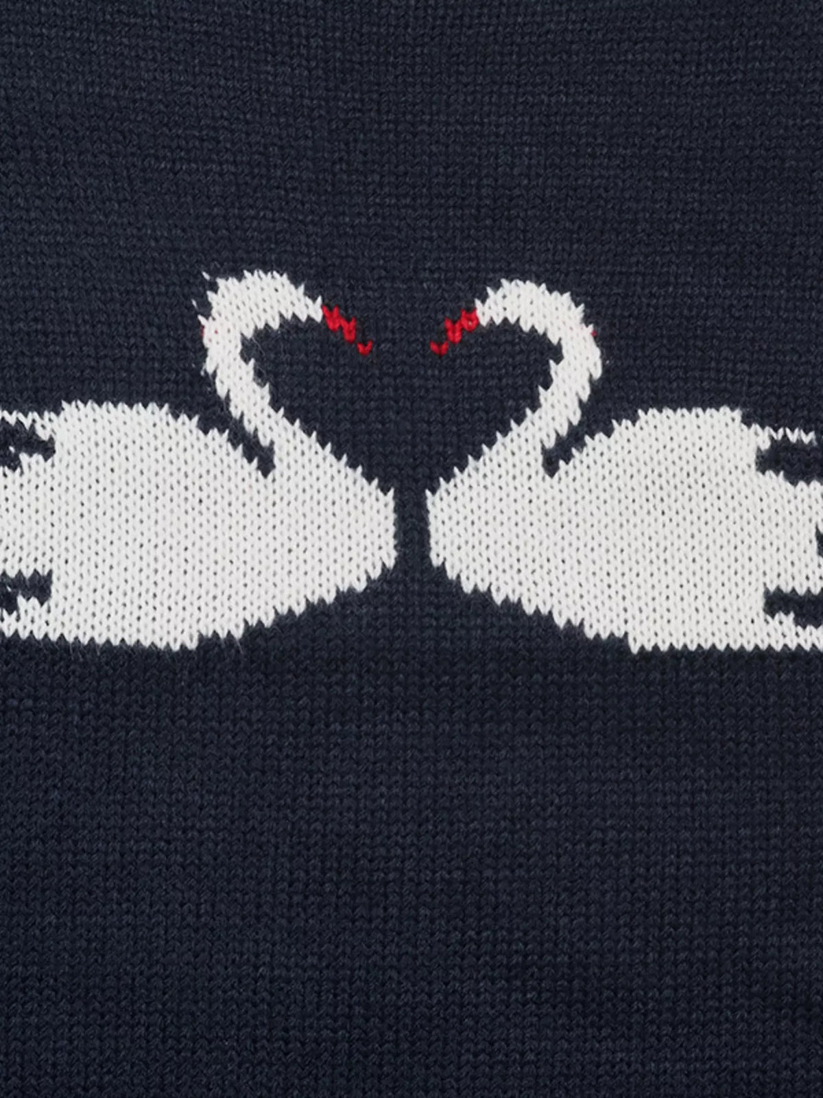 Swan Dropped Shoulder Sweater in Navy, view 6