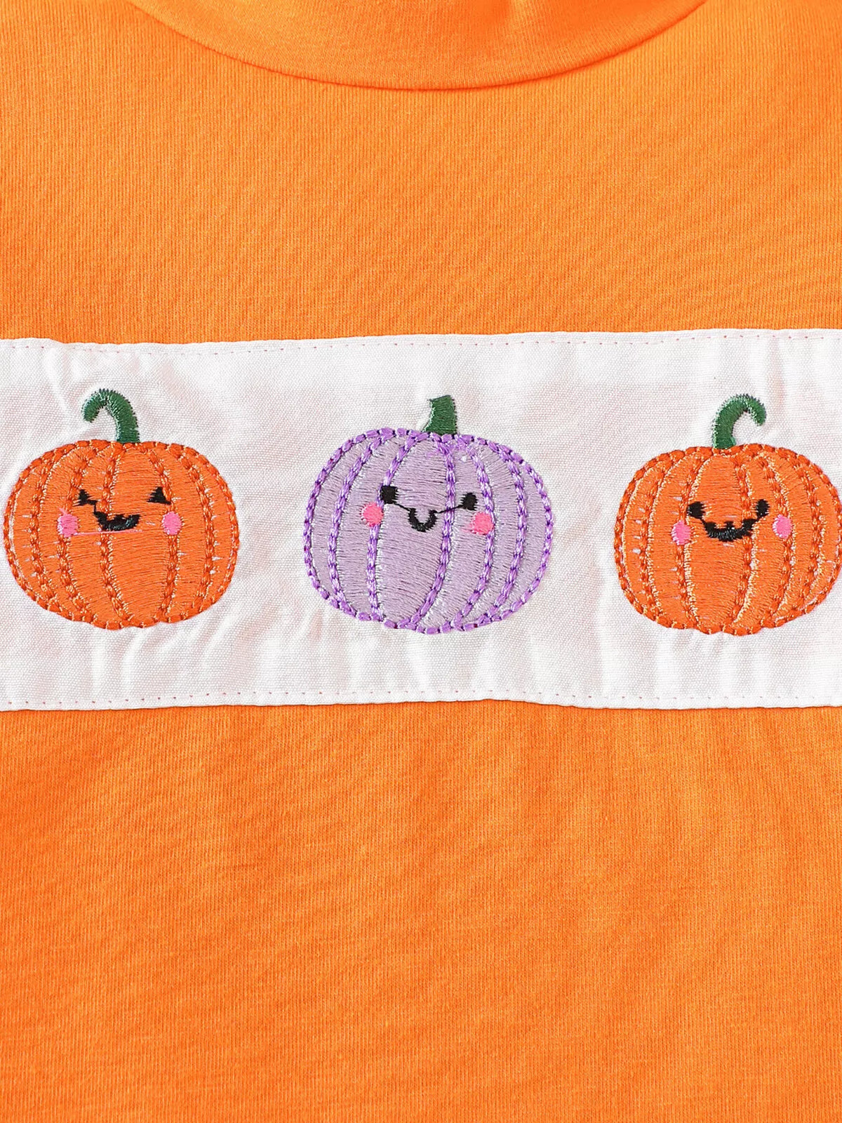Children's Halloween Pumpkin Long Sleeve Top and Spiderweb Bell Bottom Set - Lilixa.store