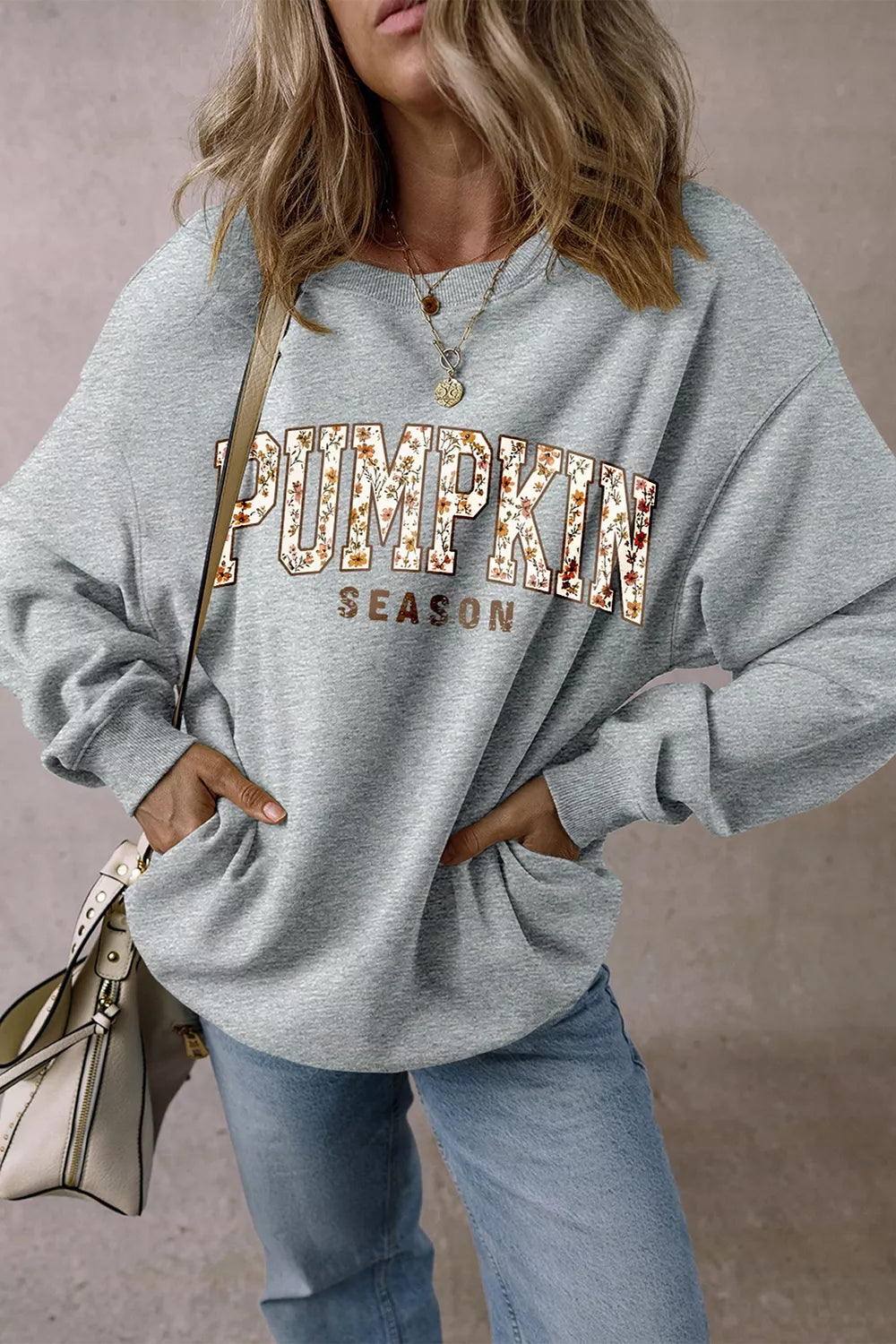 PUMPKIN SEASON Oversized Pullover Sweatshirt - Lilixa.store