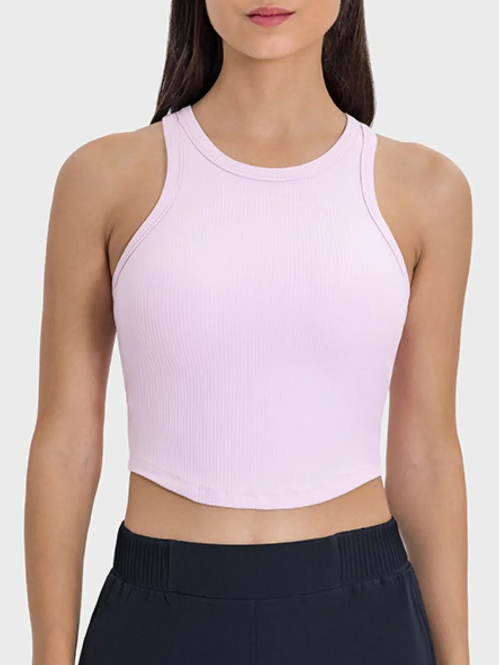 Millennia Round Neck Racerback Active Tank - Lilixa.store