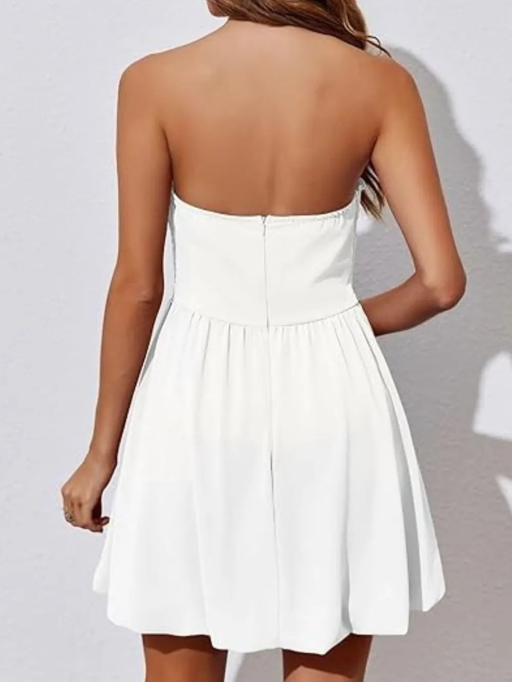 Ruched Tube Mini Dress - Lilixa.store