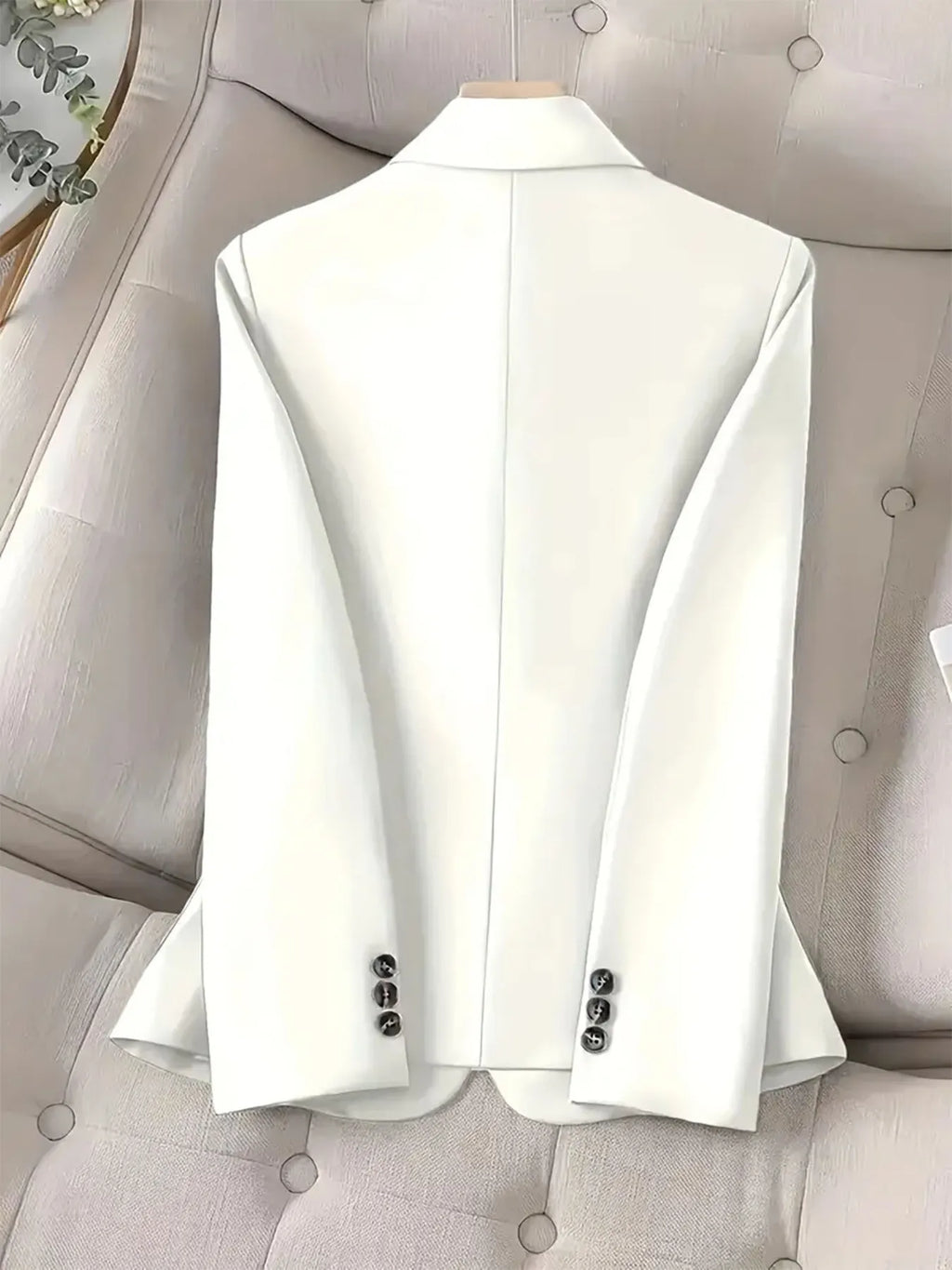 One-Button Blazer with Pockets - Lilixa.store