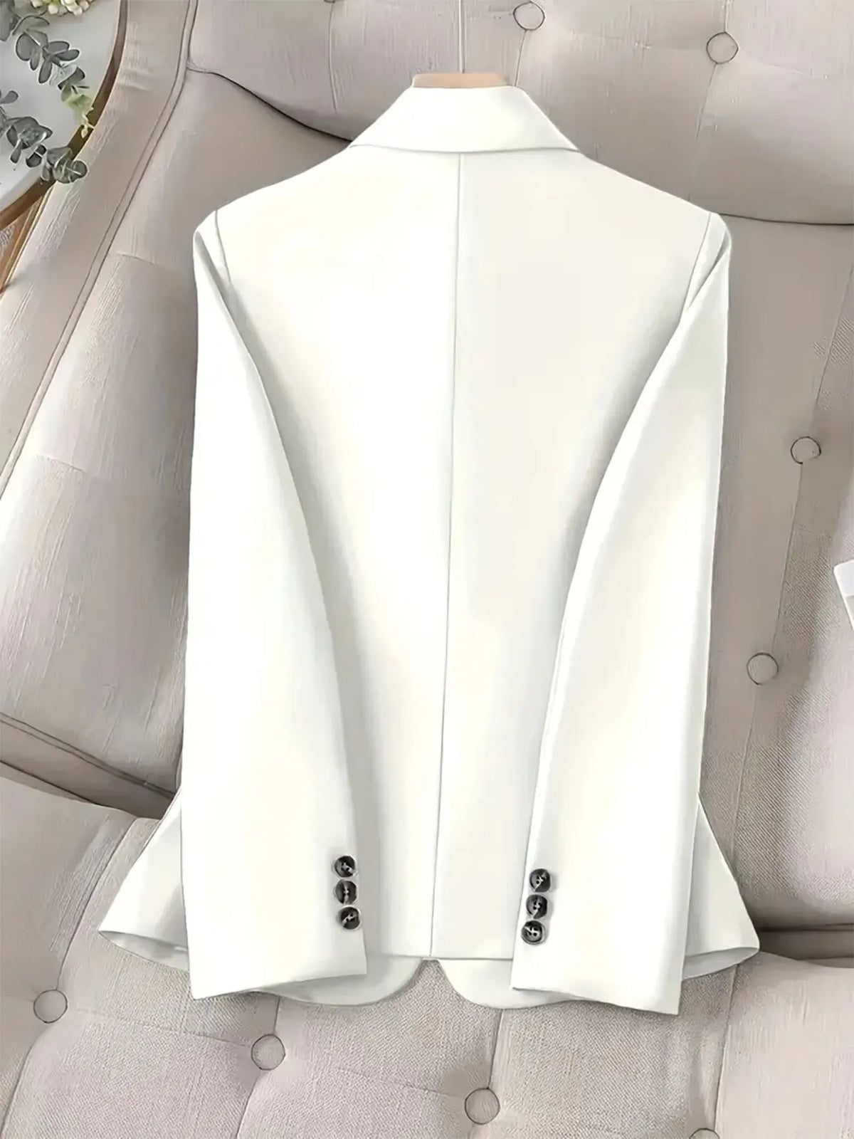 One-Button Blazer with Pockets - Lilixa.store