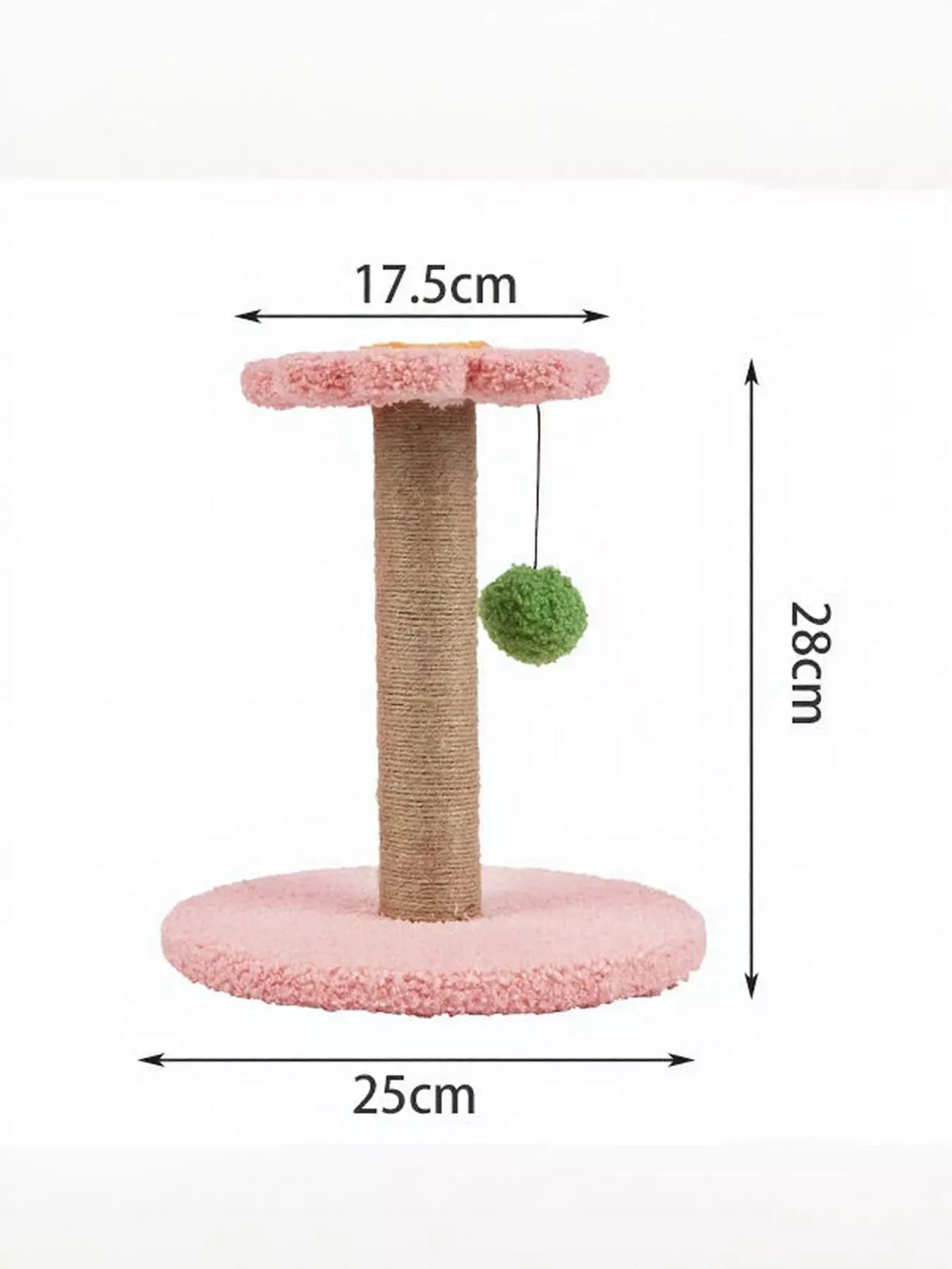 Flower-Shaped Cat Scratching Post with Plush Base - Lilixa.store
