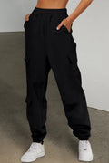Pocketed Elastic Waist Active Joggers - Lilixa.store