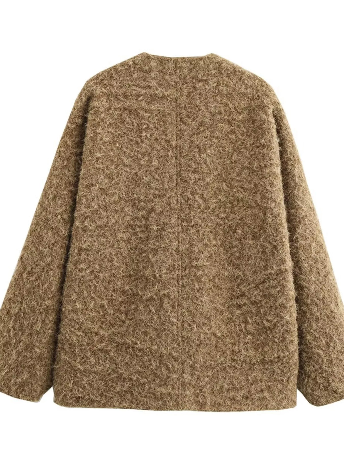 Textured Knit Tie-Front Outerwear - Lilixa.store