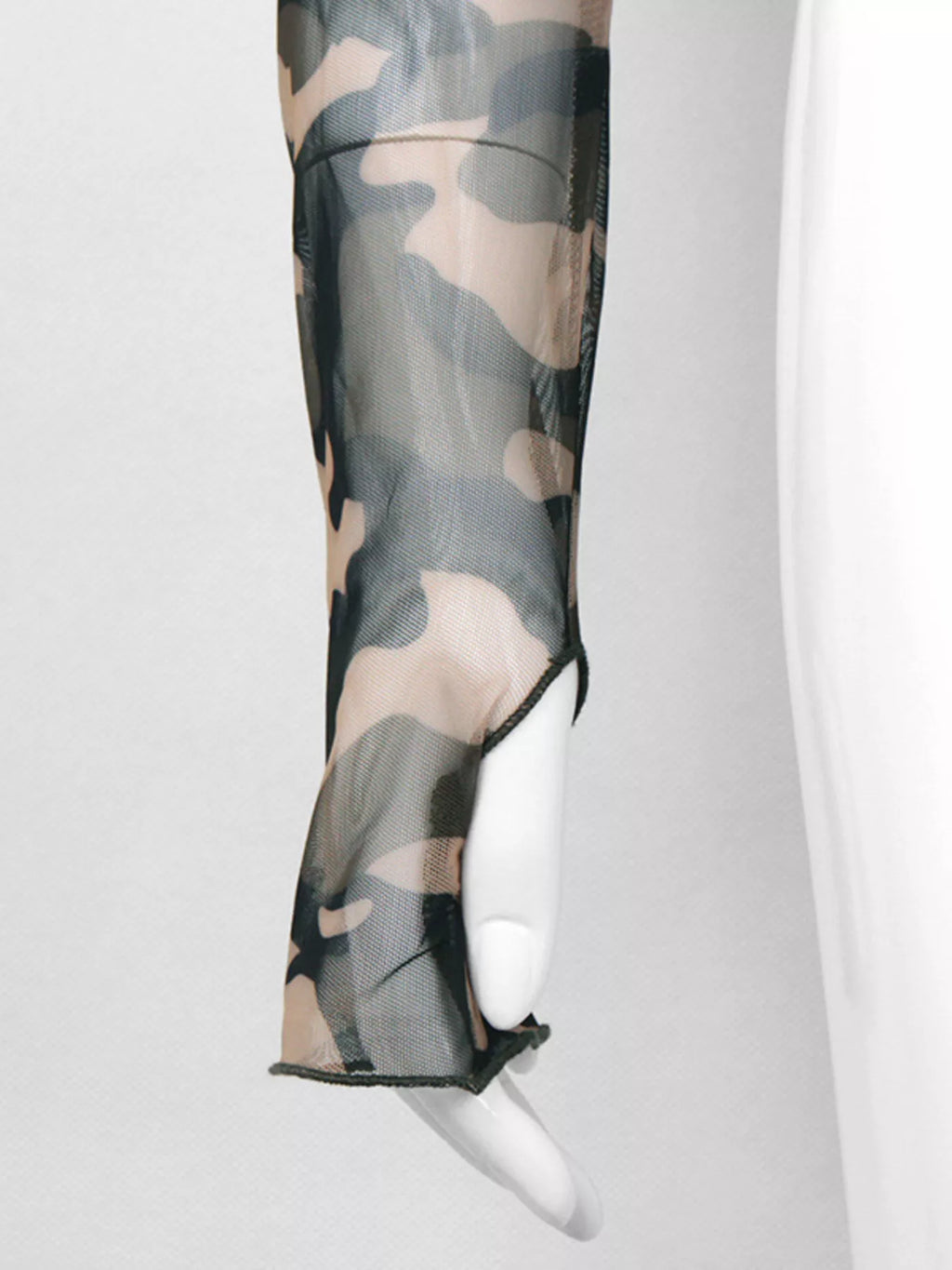 Camouflage Mesh Long Sleeve T-Shirt - Lilixa.store