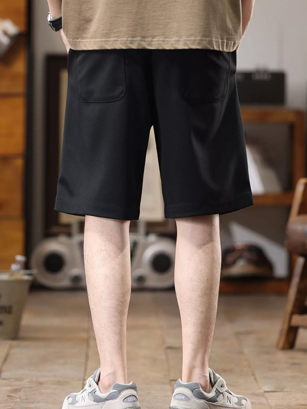 Men's Plus Size Casual Loose-Fit Drawstring Shorts, view 6