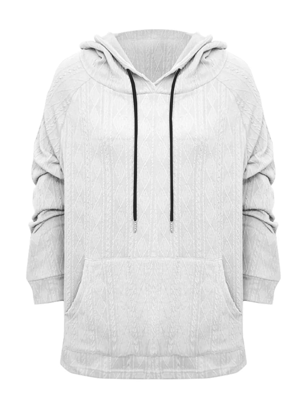 Full Size Drawstring Long Sleeve Hoodie - Lilixa.store