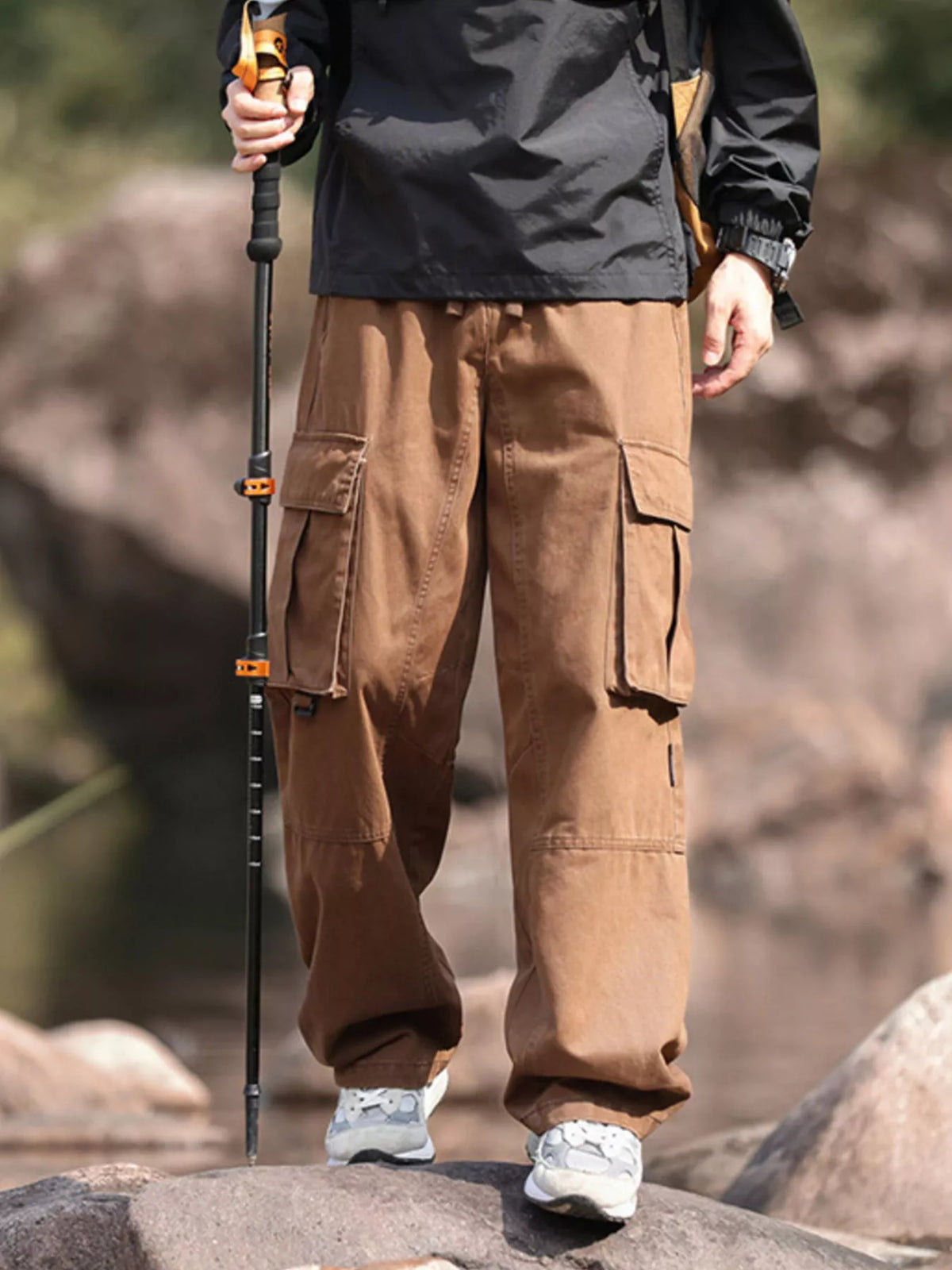 Men's Plus Size Relaxed Fit Cargo Pants, view 7