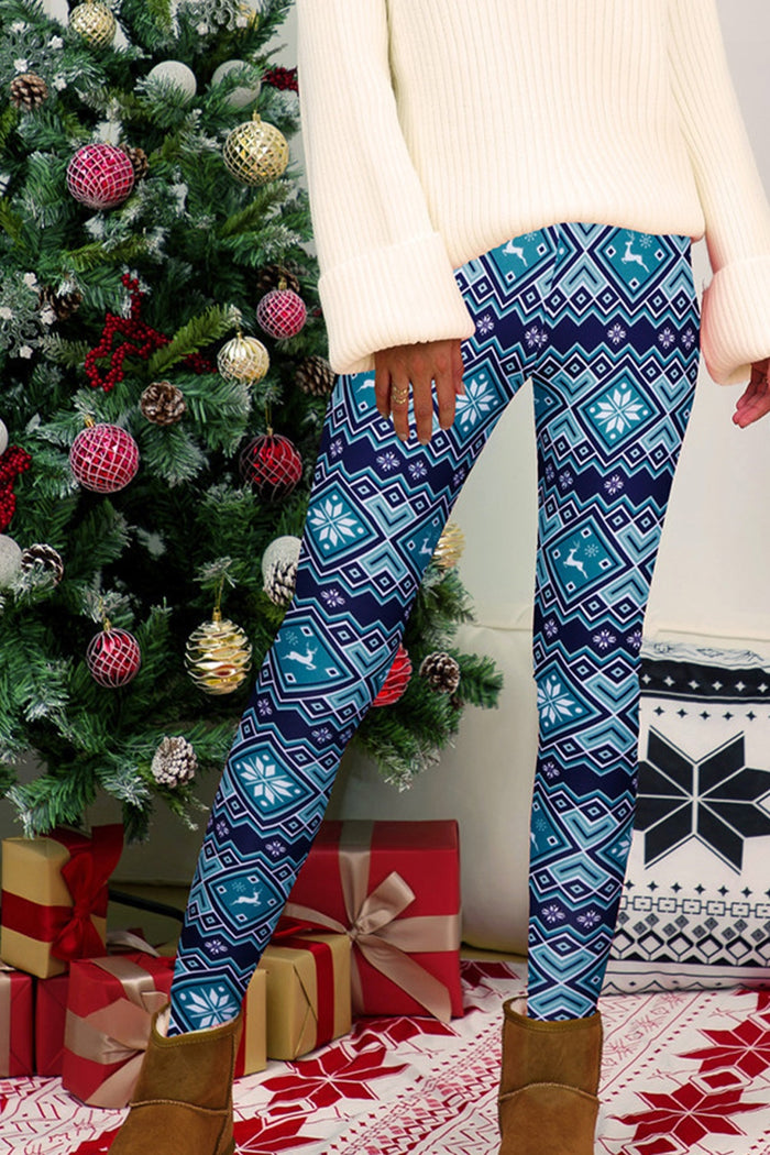 Full Size Geometric Leggings - Lilixa.store