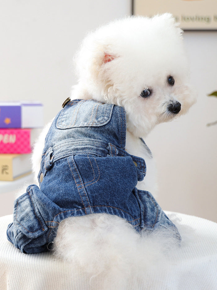 Denim Pet Overalls - Lilixa.store