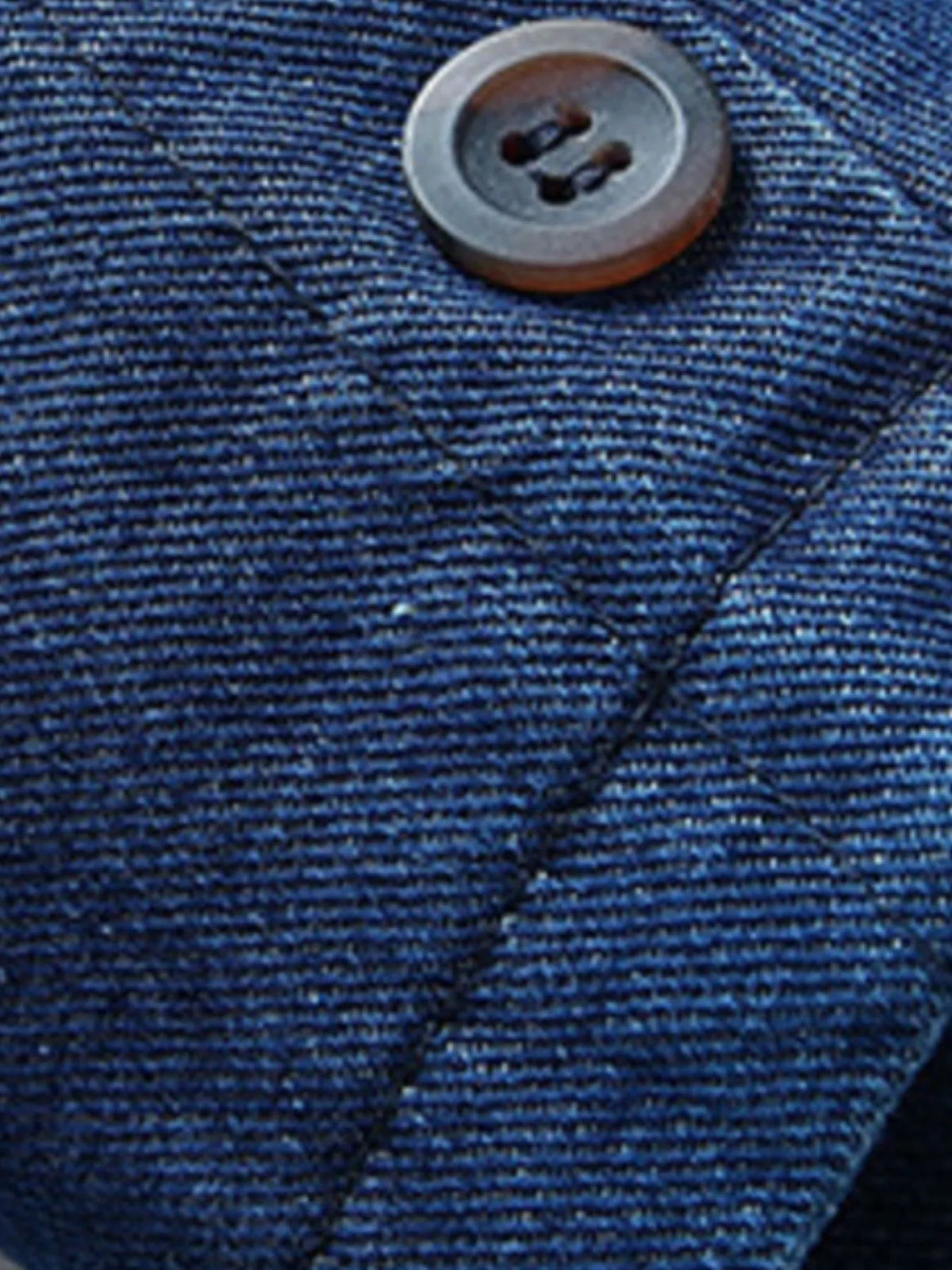Men's Plus Size Button Up Long Sleeve Denim Blazer - Lilixa.store