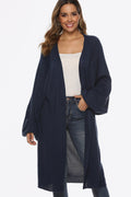 Long Sleeve Open Front Cardigan - Lilixa.store