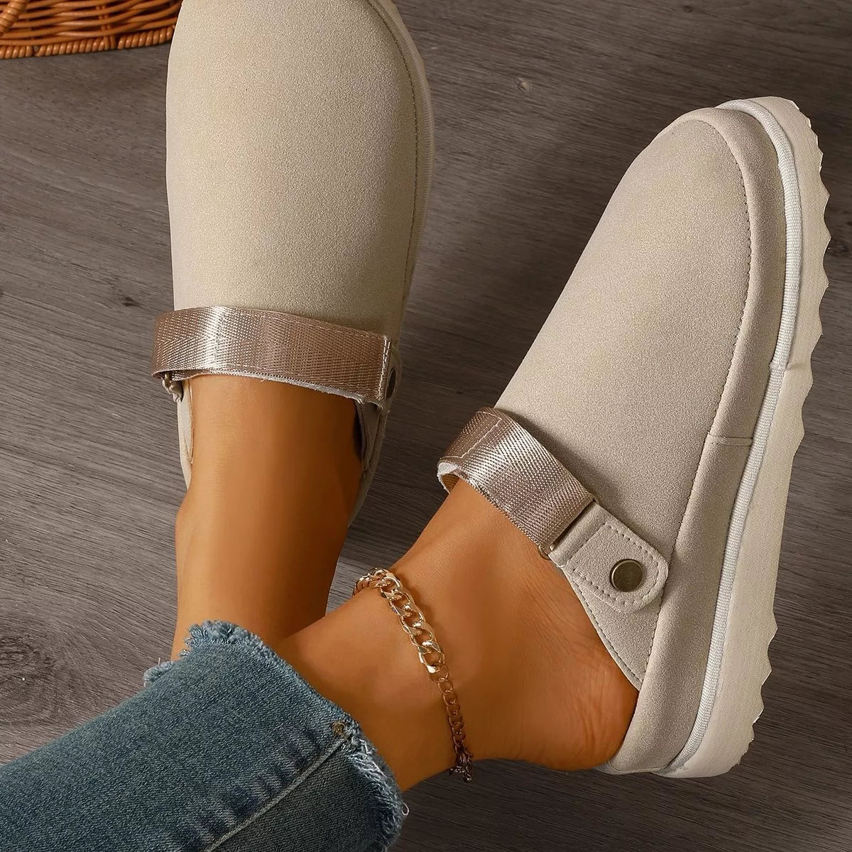 Round Toe Platform Slippers - Lilixa.store