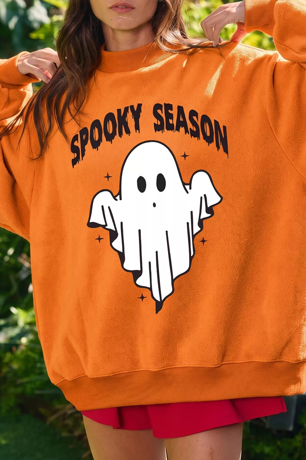 Spooky Season Mock Neck Reversible Halloween Sweatshirt - Lilixa.store