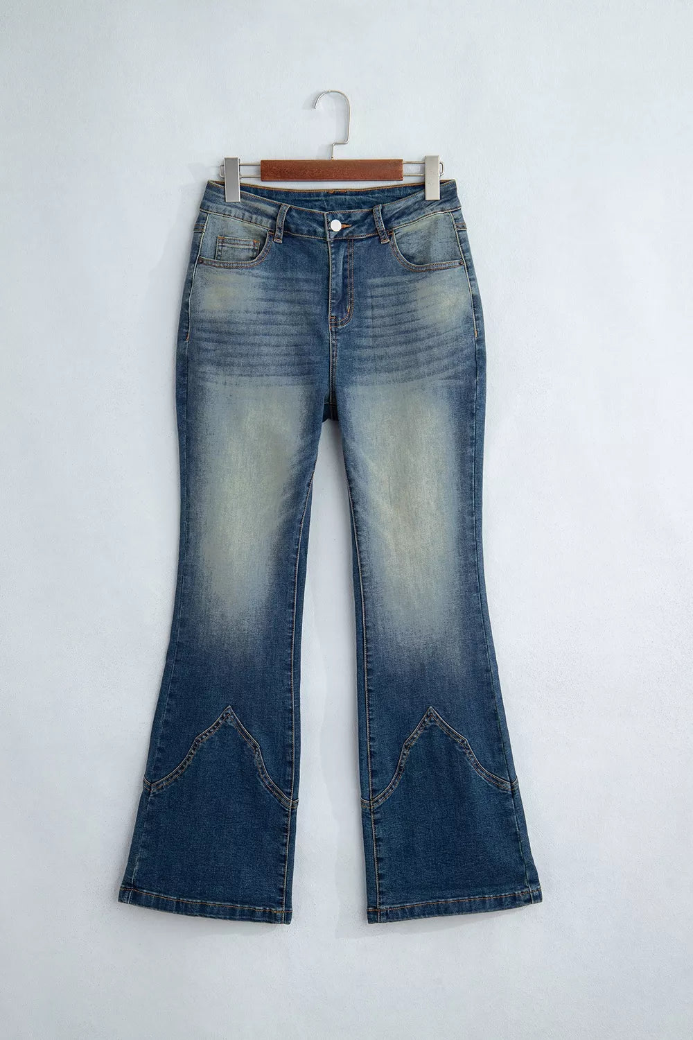 Pocket Detail Flare Leg Jeans - Lilixa.store