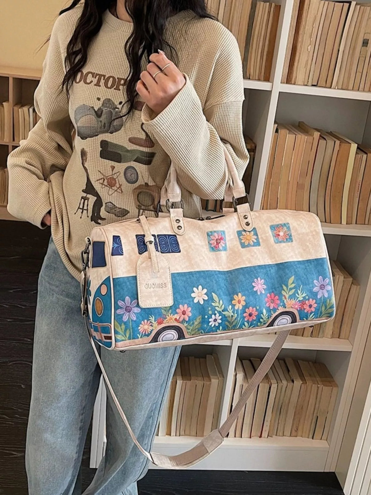 Floral Print Duffel Bag - Lilixa.store