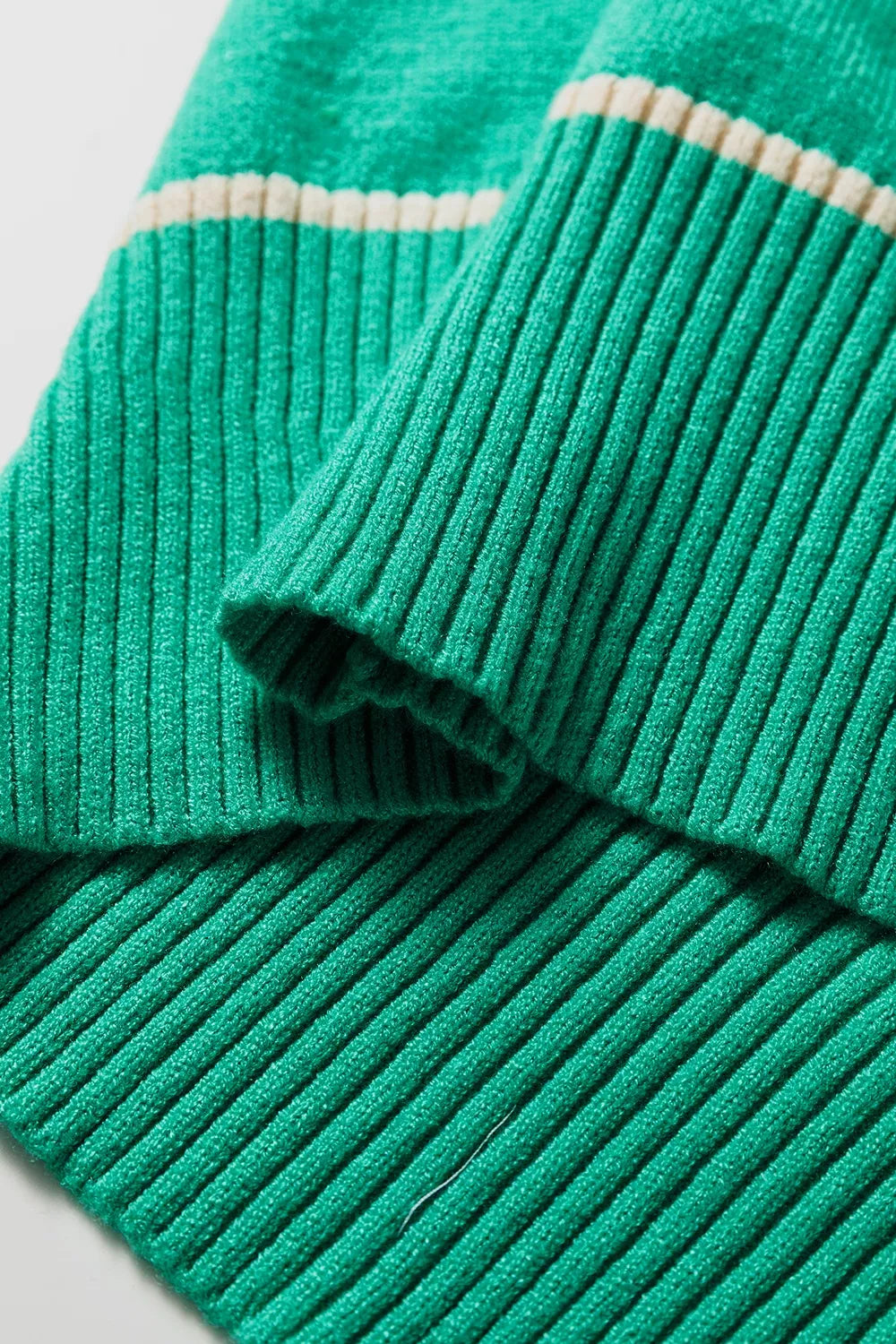 Contrast Detail Drop Shoulder Baggy Sweater