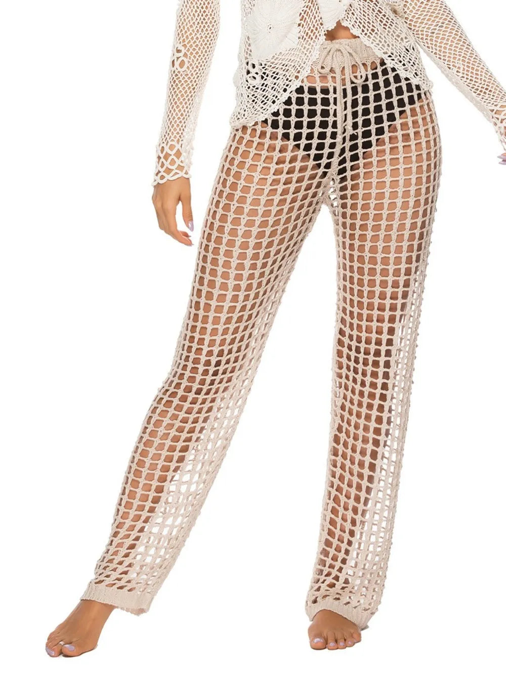 Cutout High Waist Swim Pants - Lilixa.store